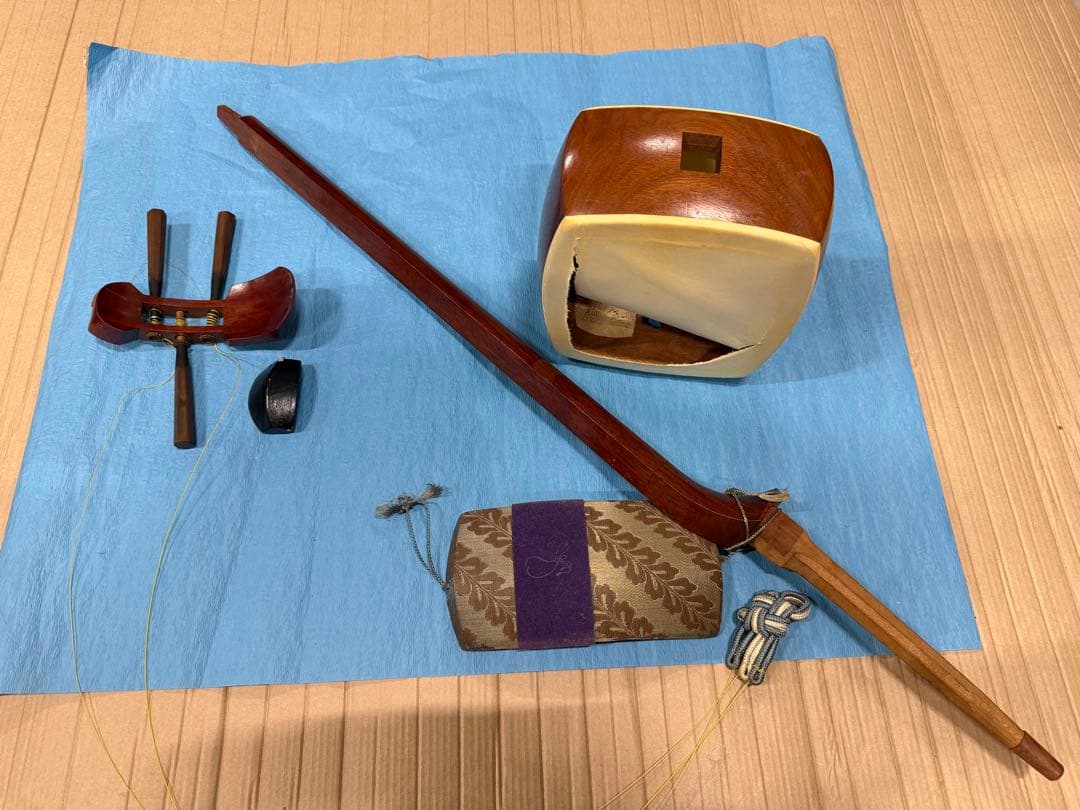 津軽三味線 本体＋付属品一式