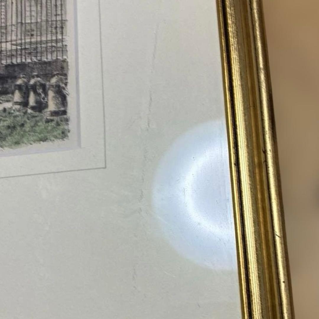 フランスアンティーク銅版画　ヴォー・ル・ヴィコント城