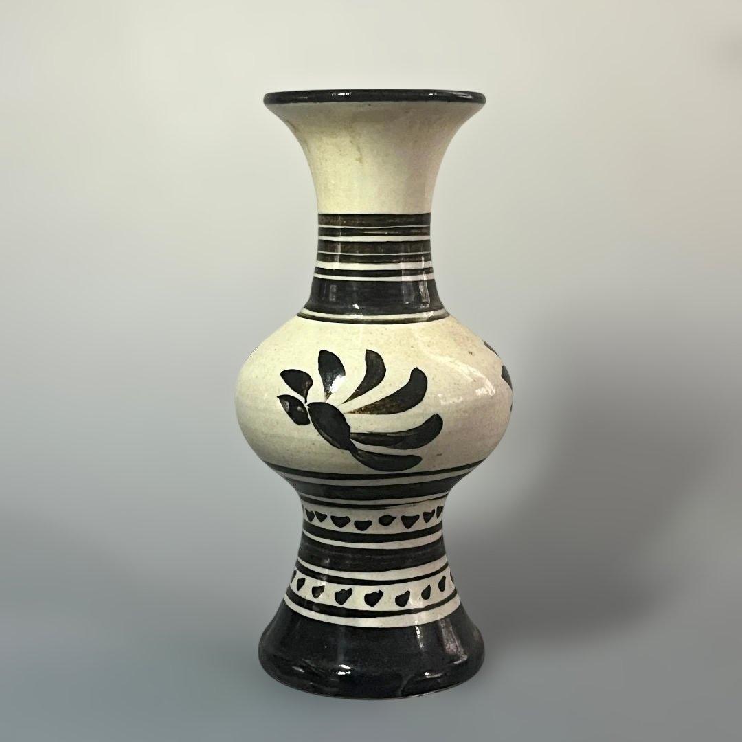 唐物 磁州窯 花紋尊式瓶 中国美術 古玩 SH79