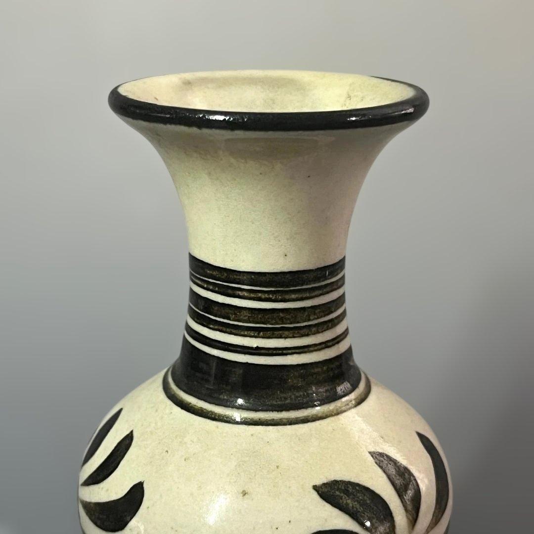 唐物 磁州窯 花紋尊式瓶 中国美術 古玩 SH79