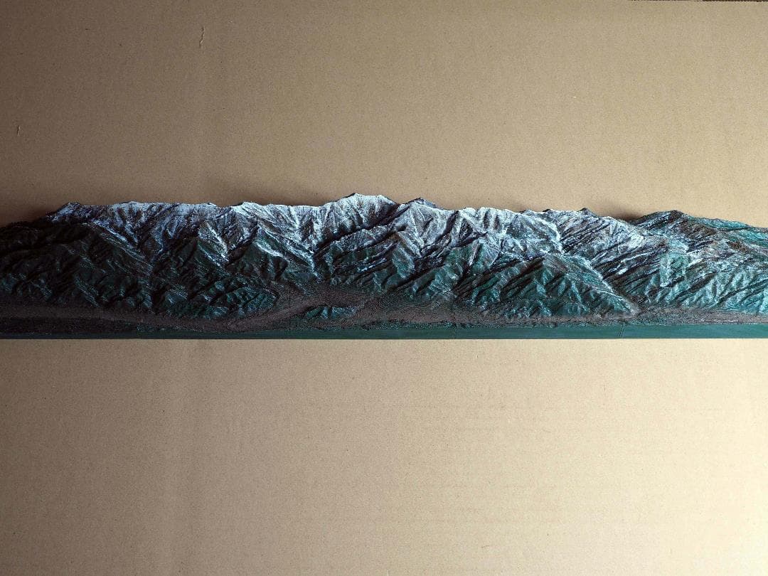 鉄道ジオラマ背景用山岳模型　　中央東線　南アルプス　鉄道レイアウトの背景に最適