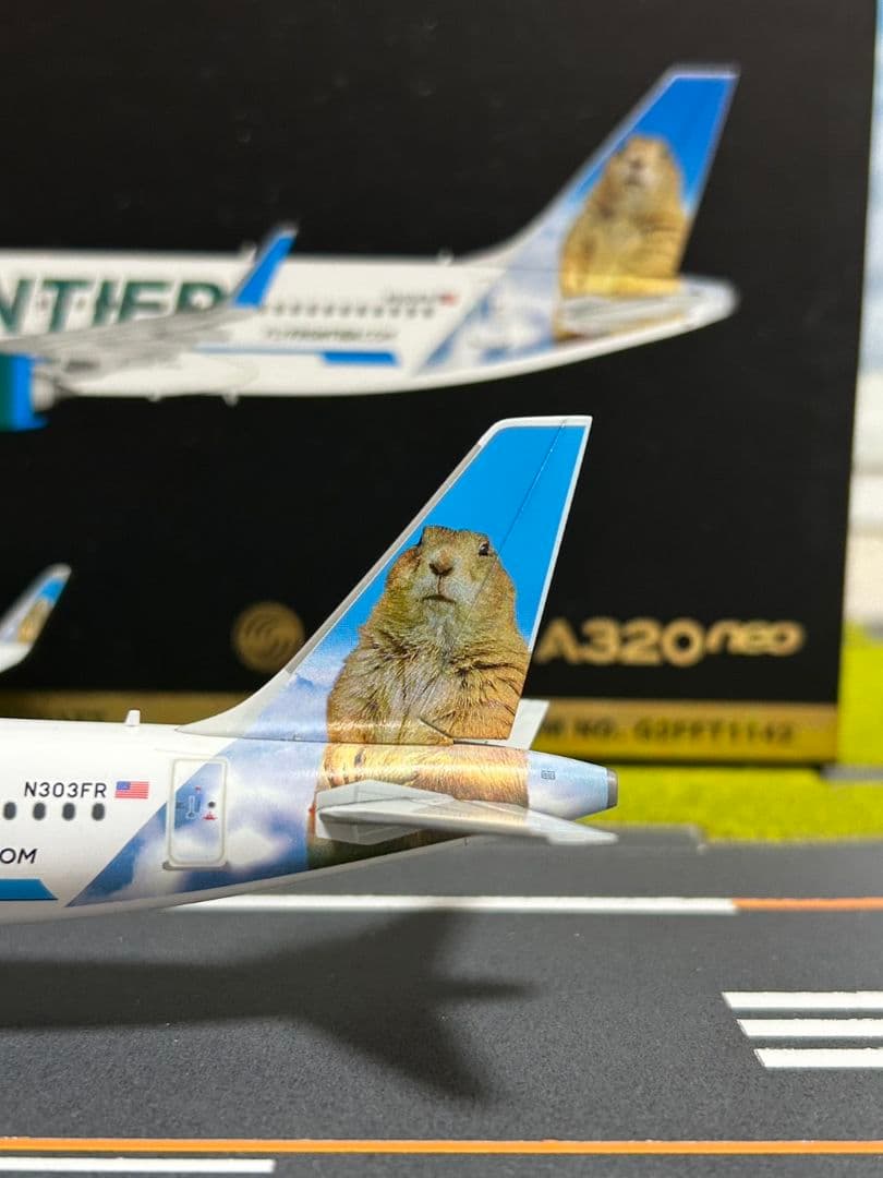 フロンティア A320neo プレーリードッグ柄 Gemini 200