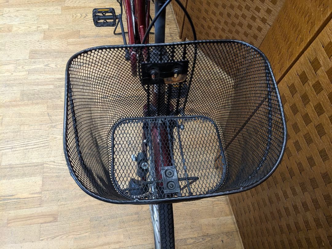 U093 普通自転車　26インチ　レッド　シンプル　お手頃価格