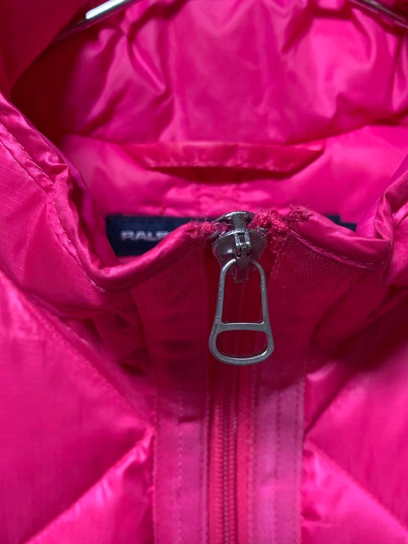 RALPH LAUREN SPORT ピンク ダウンベスト レディース