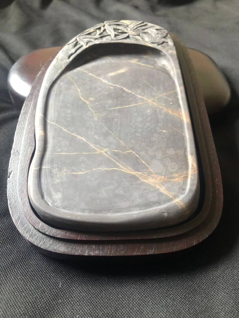 すずり 端溪硯 老坑水岩 大西洞 金綫 五彩釘 書道用品 端渓硯 文房四寶