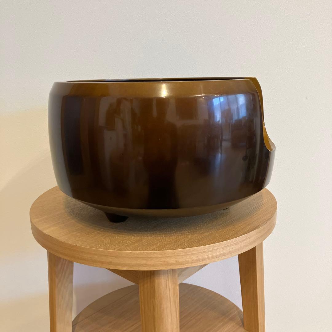 茶道具 風炉　円形　ブラウン 五徳⭐︎最終値下げ