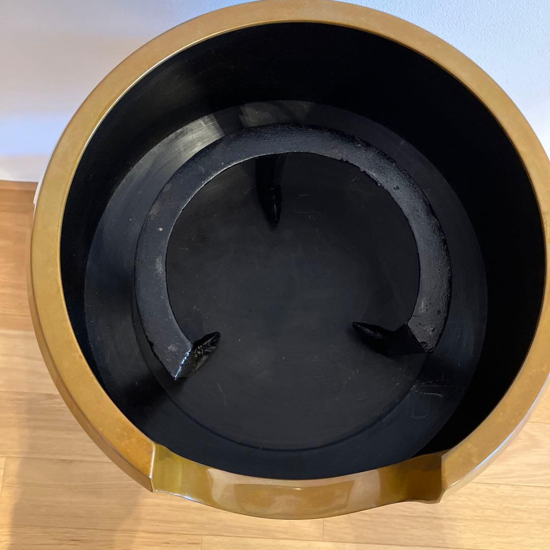 茶道具 風炉　円形　ブラウン 五徳⭐︎最終値下げ