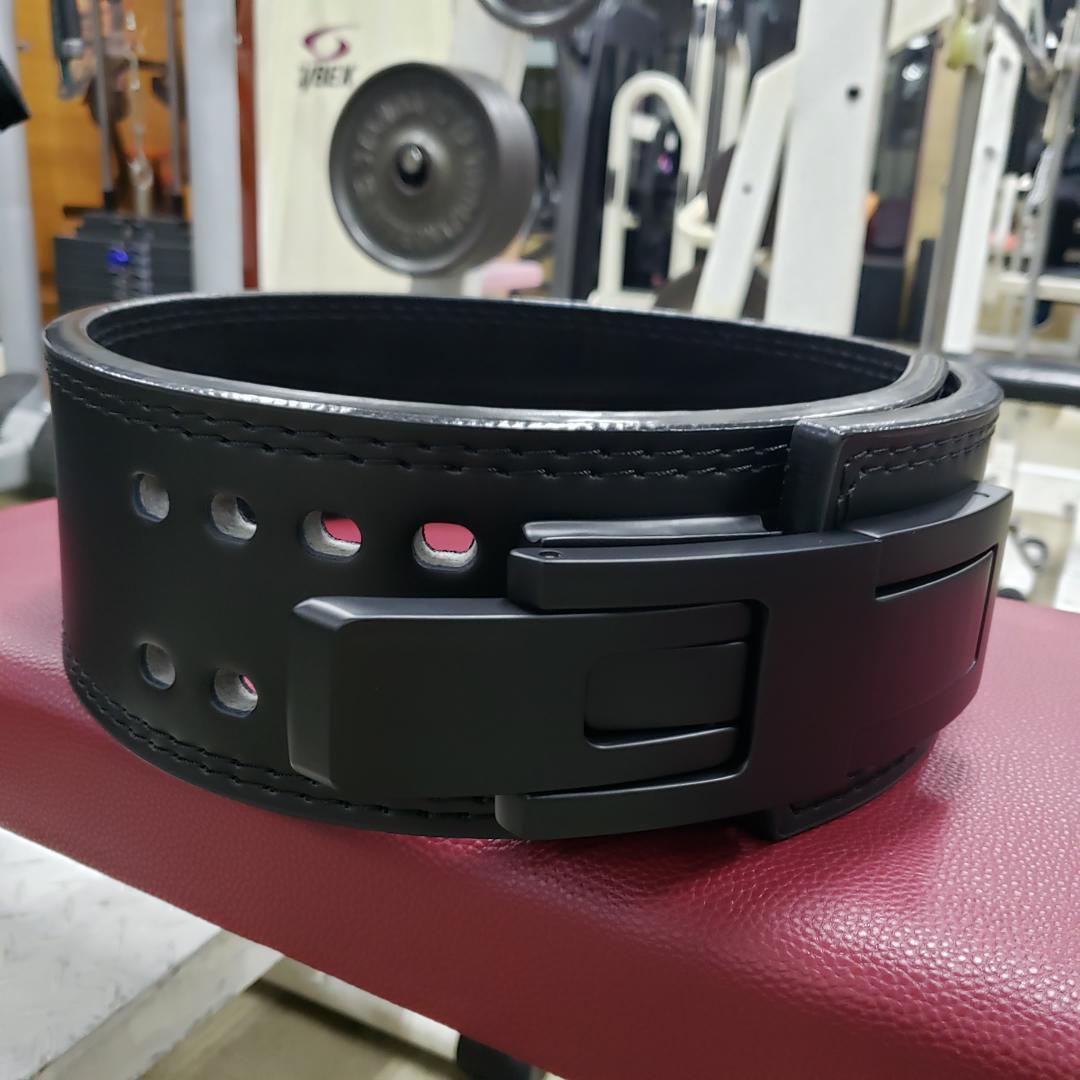 レバーアクションベルト 可変式パワーベルト オールブラック 10ｍｍ Mサイズ