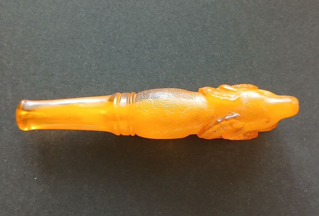 琥珀 パイプ ひつじ 「種の保護法認定」NO723