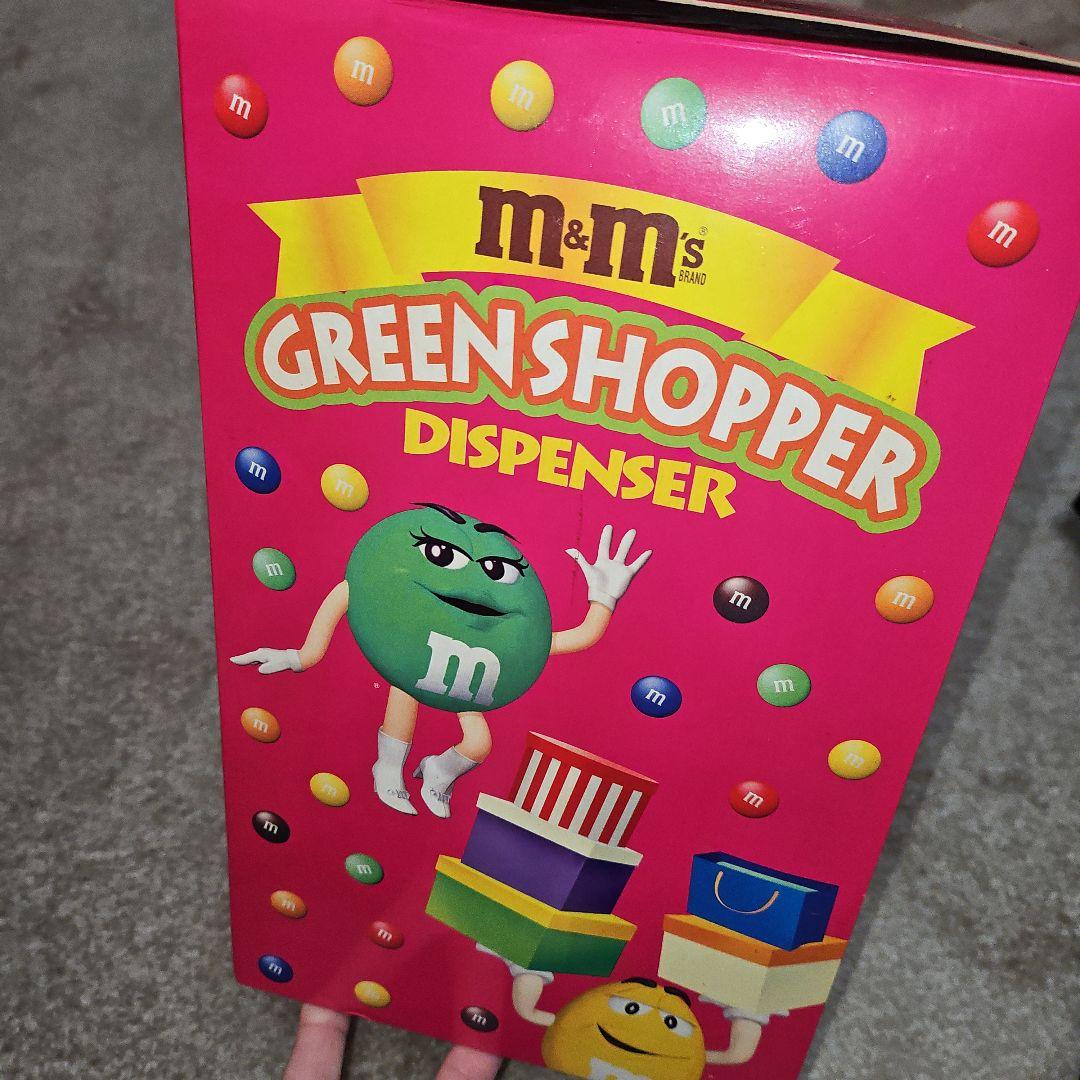 新品 ヴィンテージ M&M's グリーンショッパー チョコレートディスペンサー