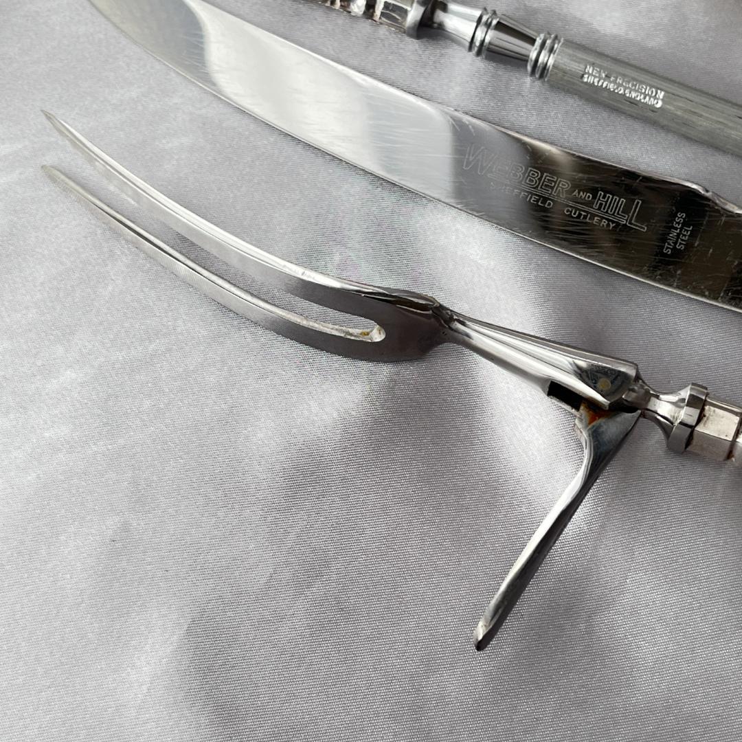 【Harrison Brothers】【純銀ハンドル】キングス　サーバーセット