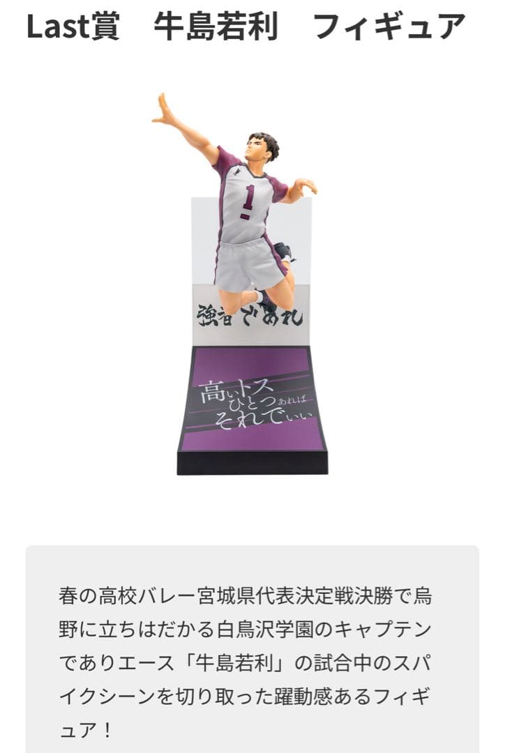 ✨️ 新品 未開封 ✨️ 【牛島若利】フィギュア