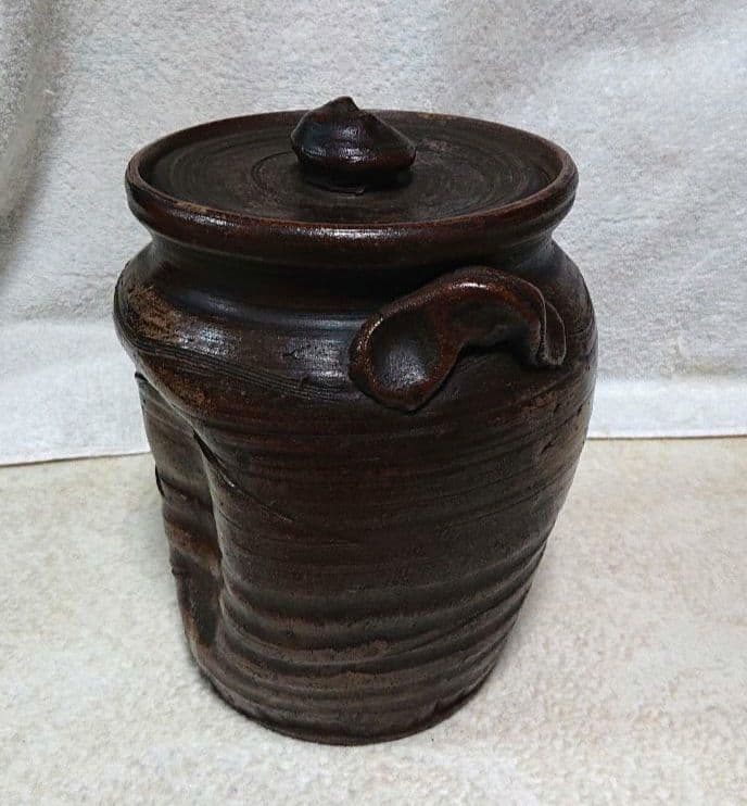 古備前水指 木箱付きA472