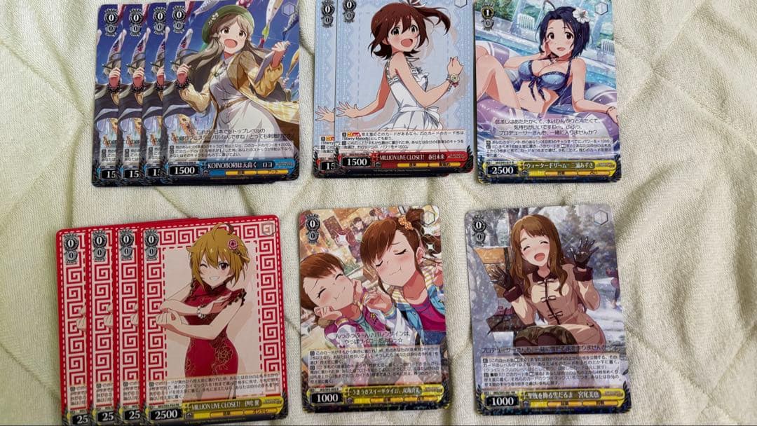 ヴァイスシュヴァルツ ミリオンライブ デッキ+パーツ