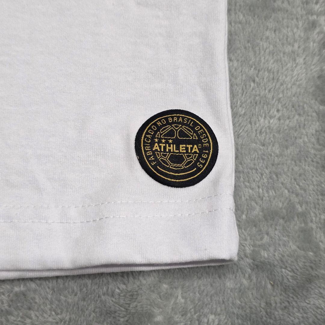 サントス　ペレ　1000ゴール記念　Tシャツ　GG　白　ATHLETA　アスレタ