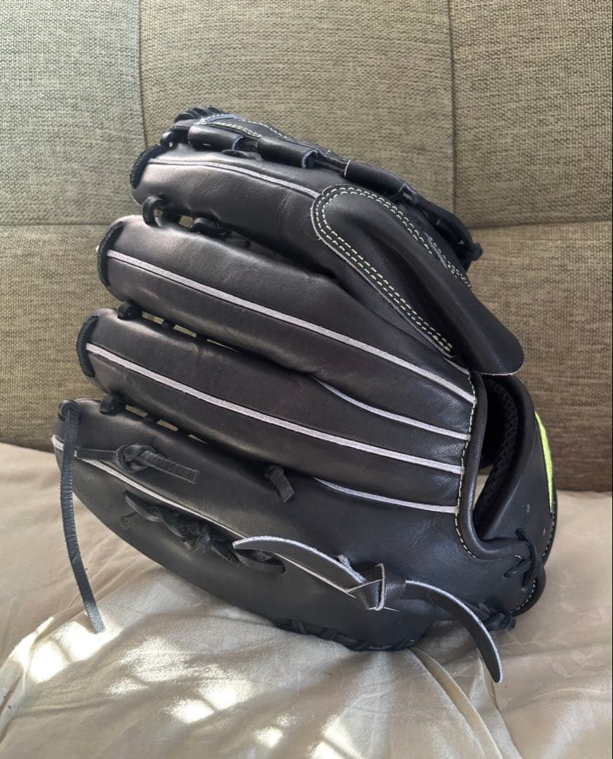 アクセフベルガード 硬式用 投手用グラブ 横型 ブラック