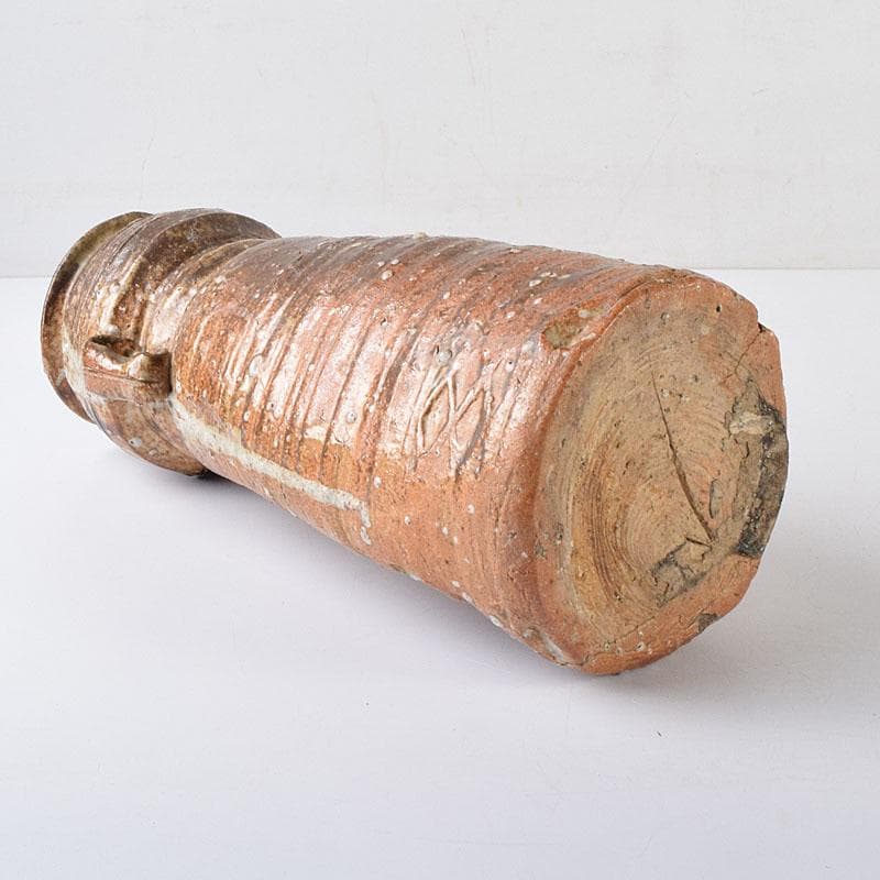 美濃伊賀焼　伊賀耳付花生　時代箱　N　R8020C