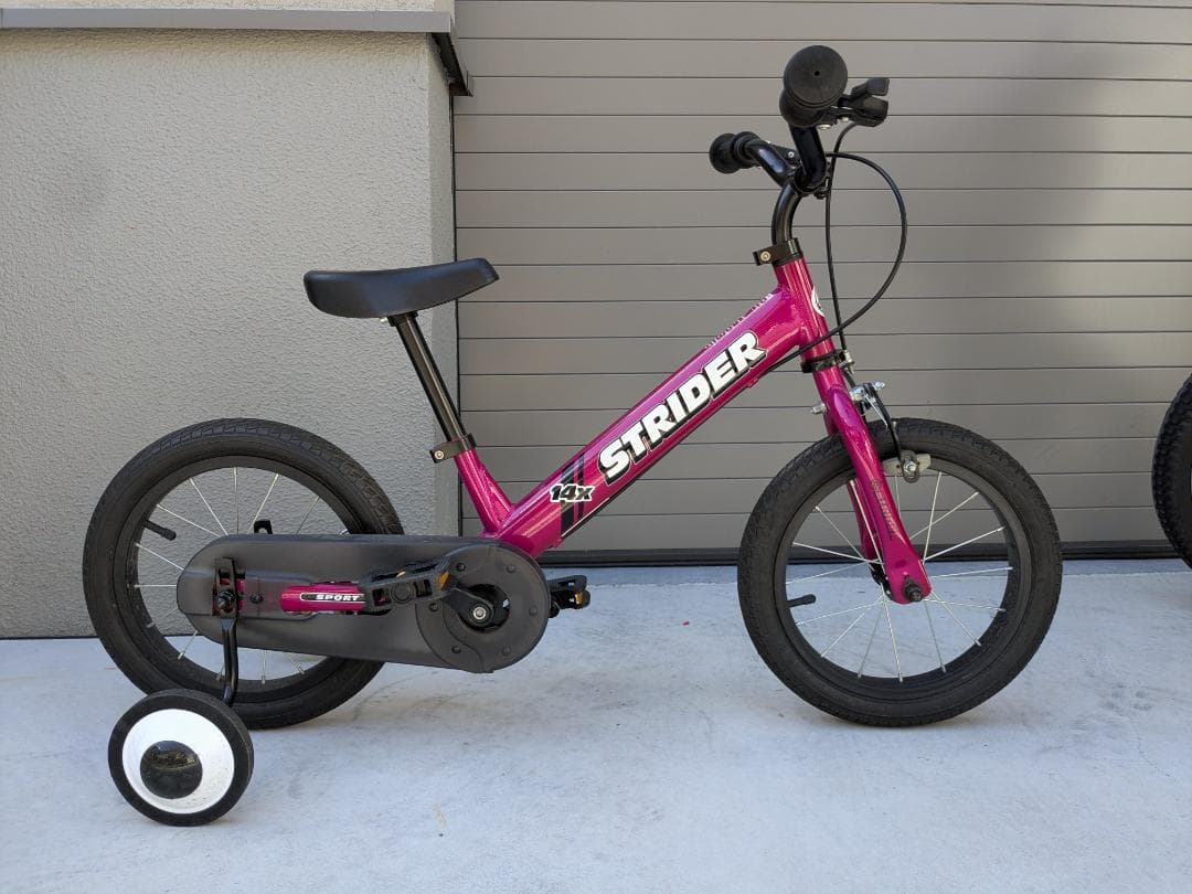 [補助輪付き] STRIDER 14x ピンク スポーツバイク [送料込み]