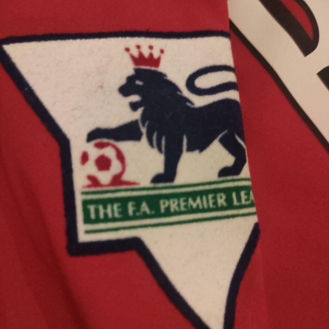 Nike刺繍 正規 Sマンチェスター プレミア腕章長袖ベッカムボーダフォン　良品