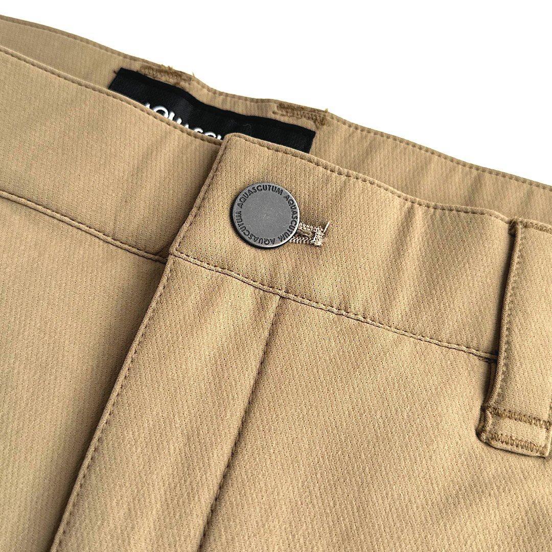 アクアスキュータムゴルフ メンズパンツ ゴルフウェア ベージュ 82cm