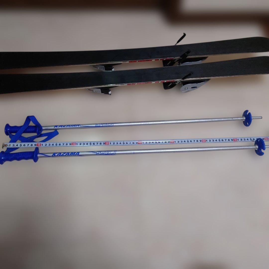 アトミック ATOMIC スキー板、ストック、ビンディング【３点セット】キッズ