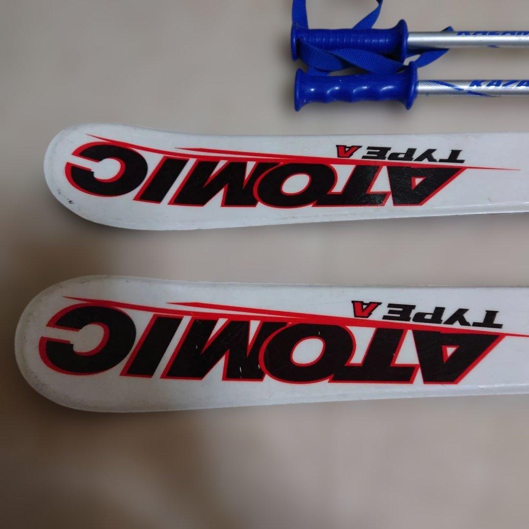 アトミック ATOMIC スキー板、ストック、ビンディング【３点セット】キッズ