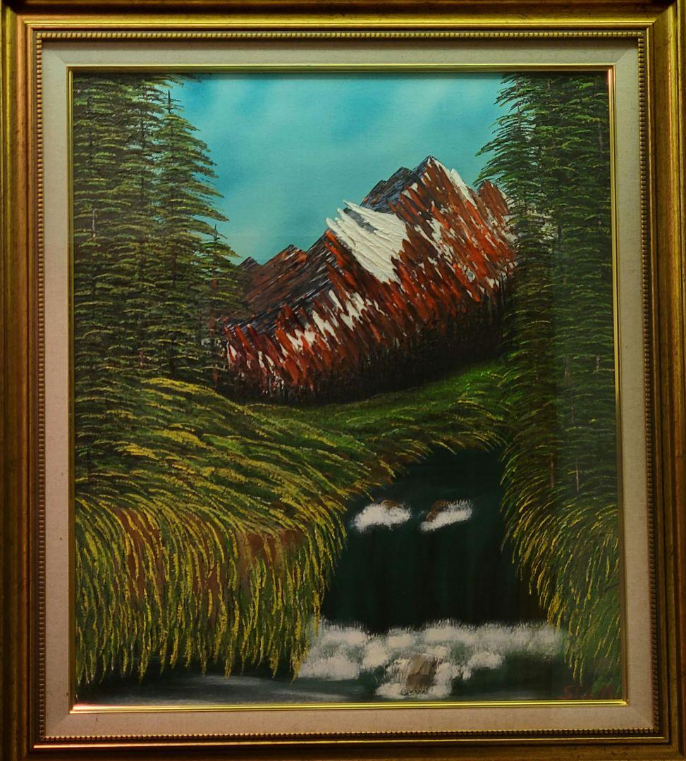 絵画 Spectacular Waterfall