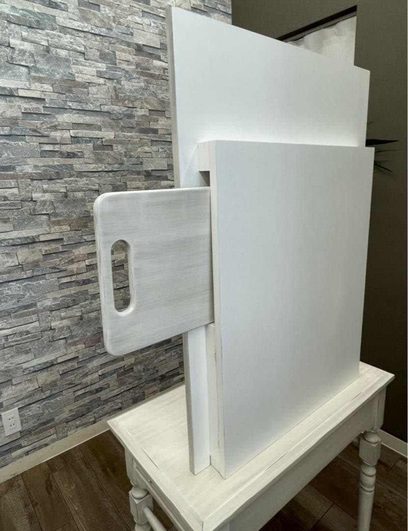 【シャビーシック】天然木製片面ドレッサーLOUISⅡ（ルイⅡ取りに来てくれる方