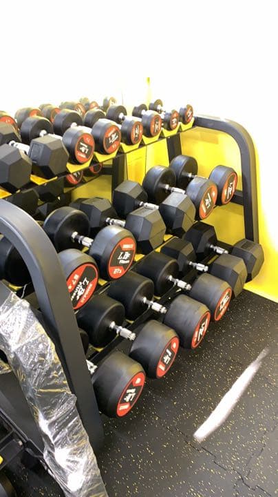 30%割引ラバーダンベル　22.5kg 32.5kg kg各2個