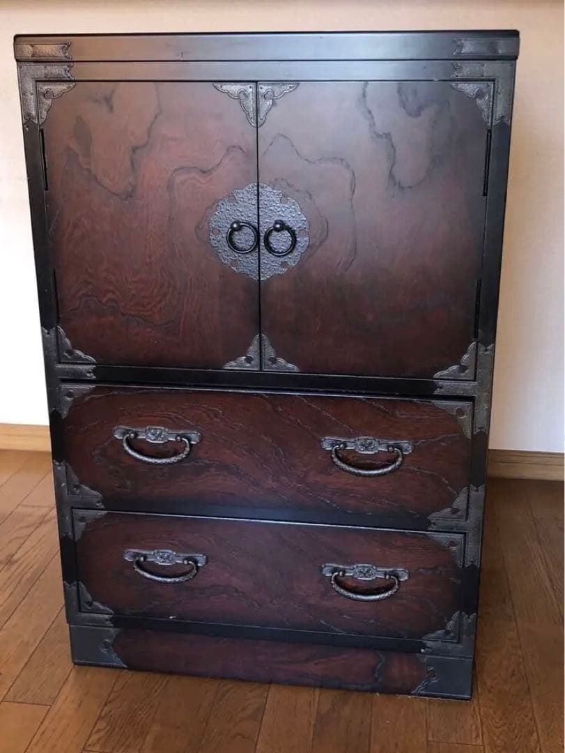 ※専用　和箪笥　和ダンス　ケヤキ天然木化粧合板　アンティーク　レトロ