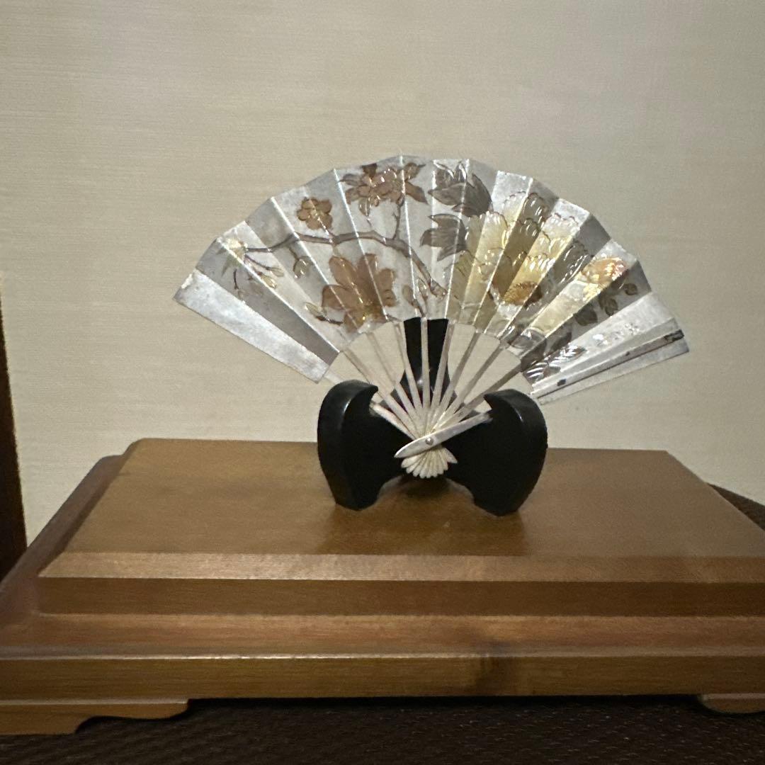 純銀製 扇子
