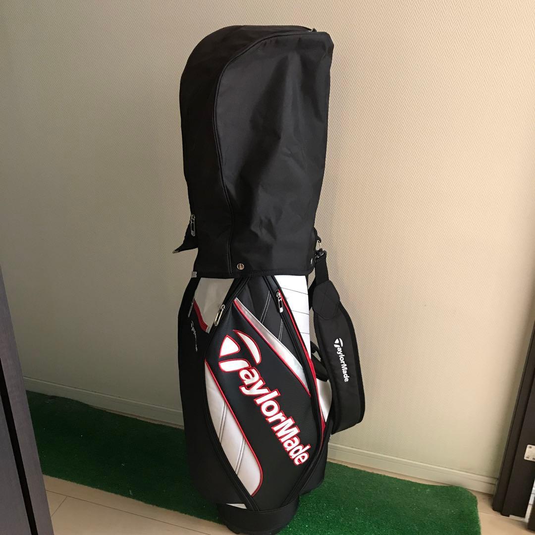 TaylorMade キャディバッグ 黒/白/赤