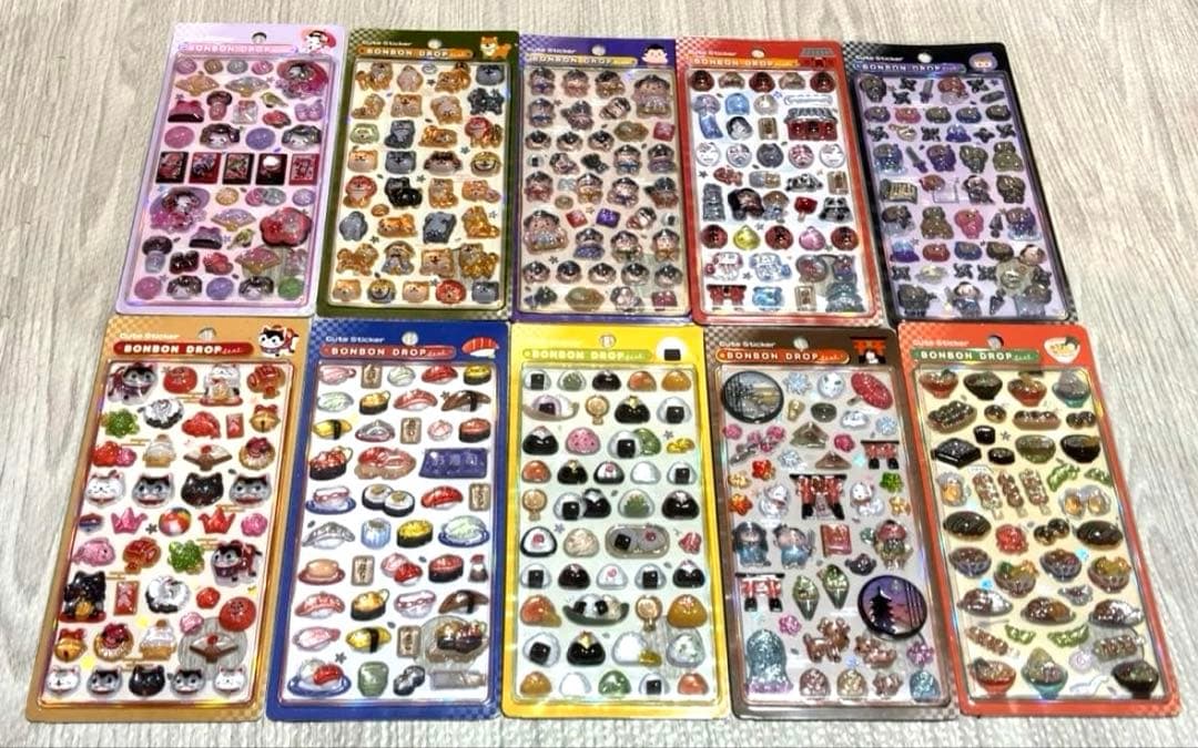 正規品　ボンボンドロップシール　10種類　セット　和柄　即日発送可