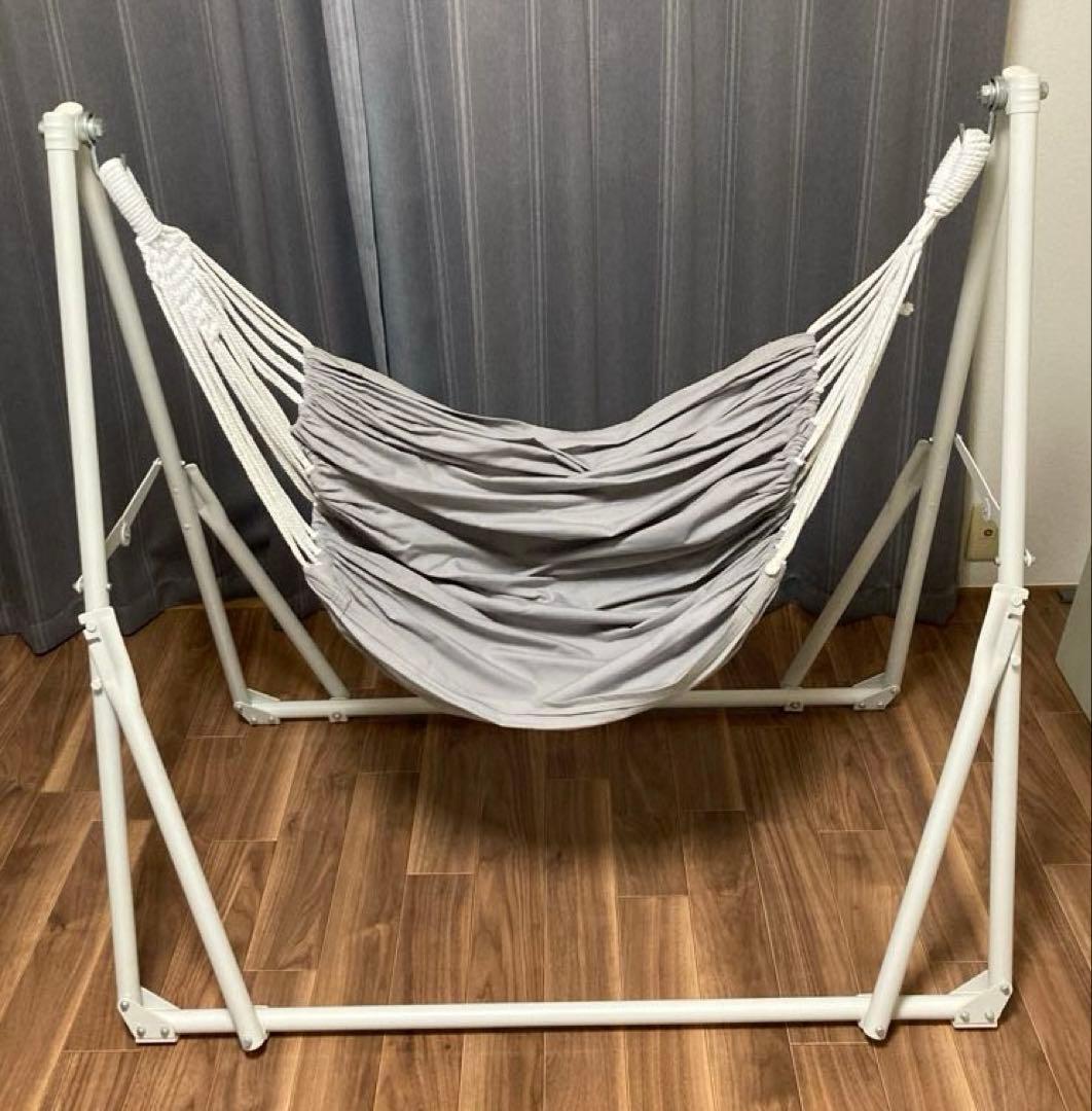 ★Miyabi★フランフラン ハンモック グレー×ホワイト