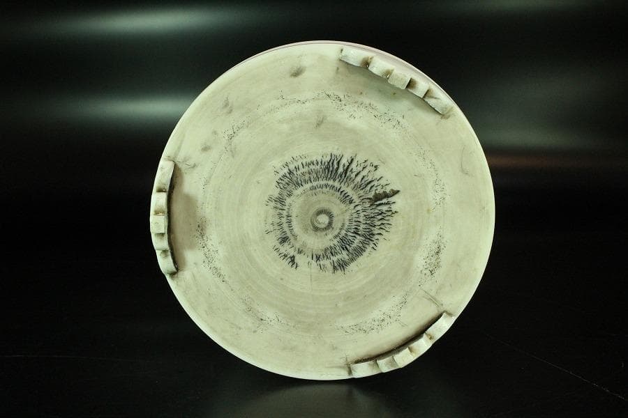 中国美術 白磁 香炉 φ15cm 茶道具 香具(K-RC960)