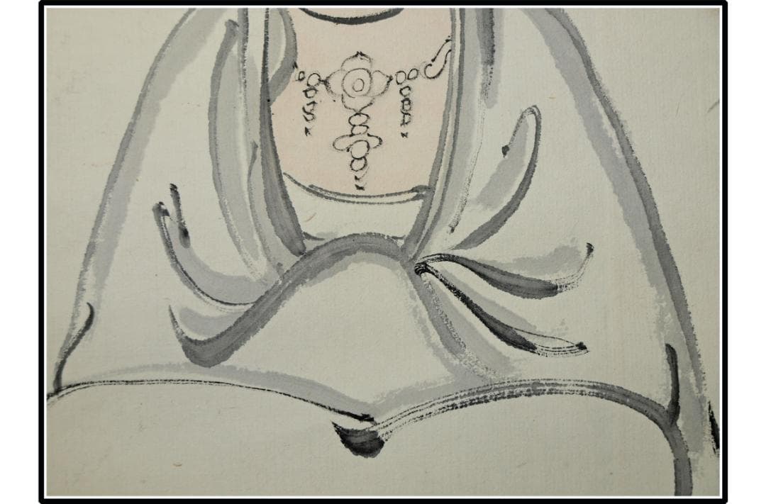 山水図肉筆保証　蔵整理不用品処理2　日本　中国美术品 X1115C16-9