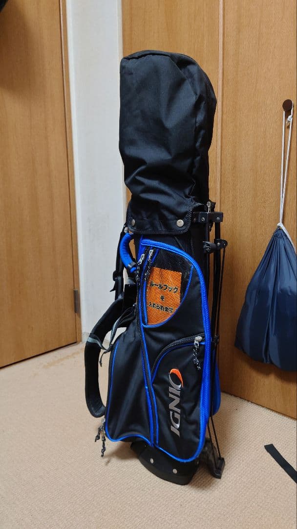 IGNIO キャディバッグ 黒/青