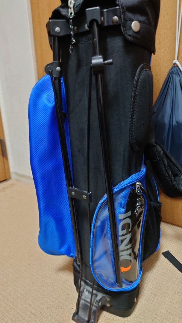 IGNIO キャディバッグ 黒/青
