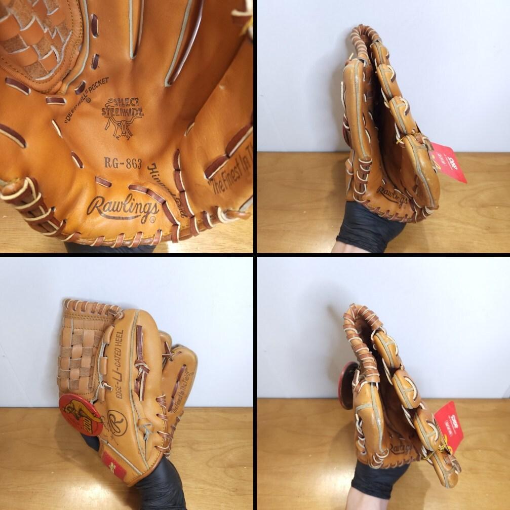 ローリングス 村田兆治モデル 直筆サイン入り 缶バッチ付 未使用品 軟式グローブ