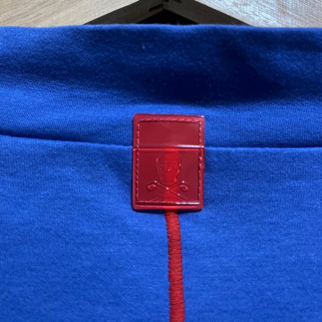 MARK &LONA モックネックシャツ　ブルー