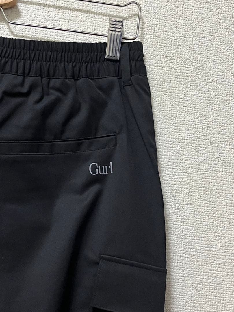 mid 90s club　カーゴジョガーパンツ　/XL　ブラック　ストレッチ　黒