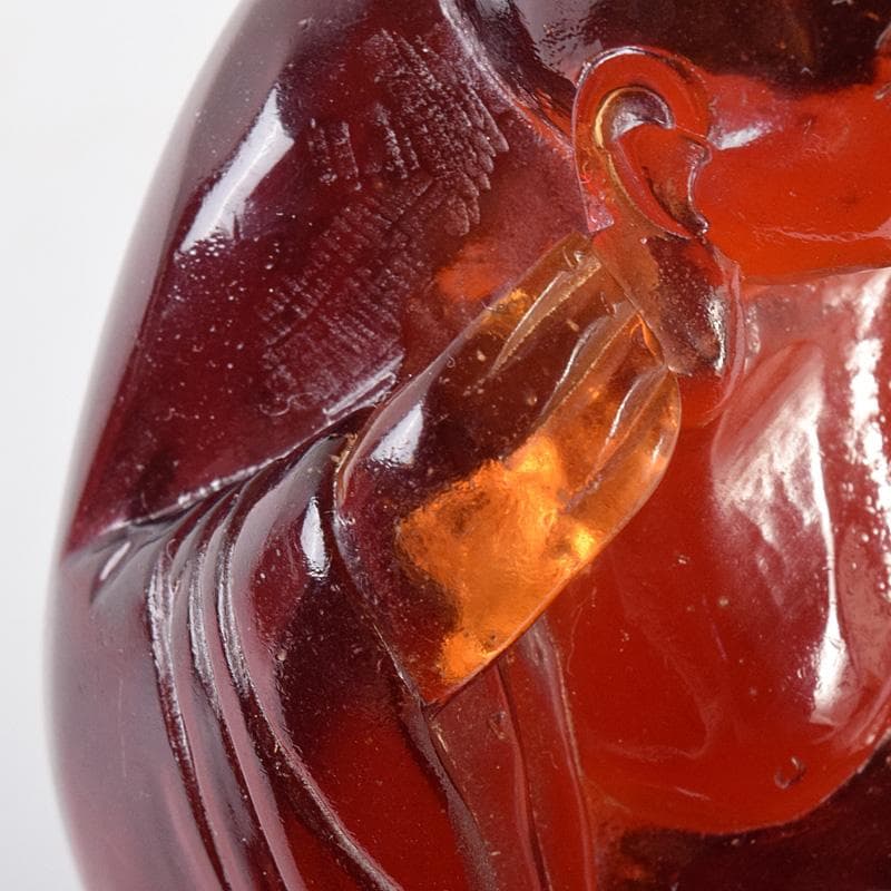 中国　琥珀彫刻　大黒像　仏像　置物　約169g　V　8132E