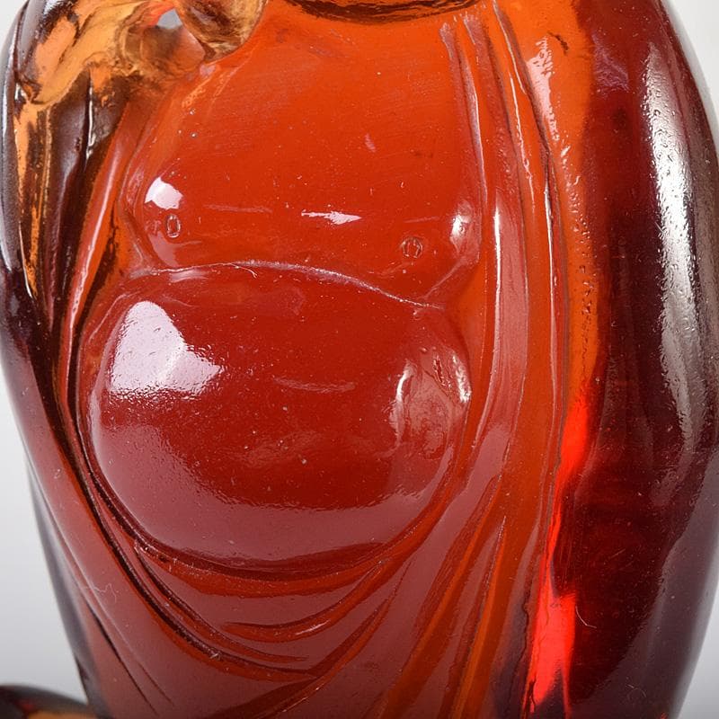 中国　琥珀彫刻　大黒像　仏像　置物　約169g　V　8132E