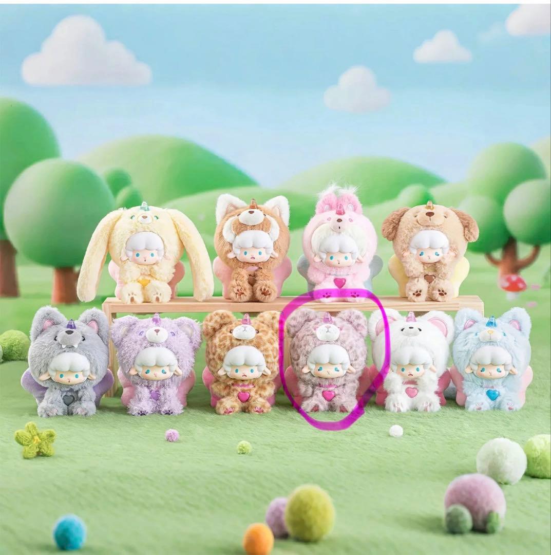 レア 新品 TOPTOY ギュンギュンラム 巻巻羊 ピンク豹ちゃん ぬいぐるみ