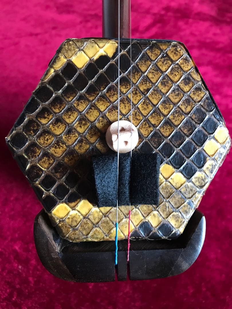 大特価・二胡★最上級・明清旧料・老紅木★錦蛇皮★蘇州科韻・李玉貴製作★十年保証