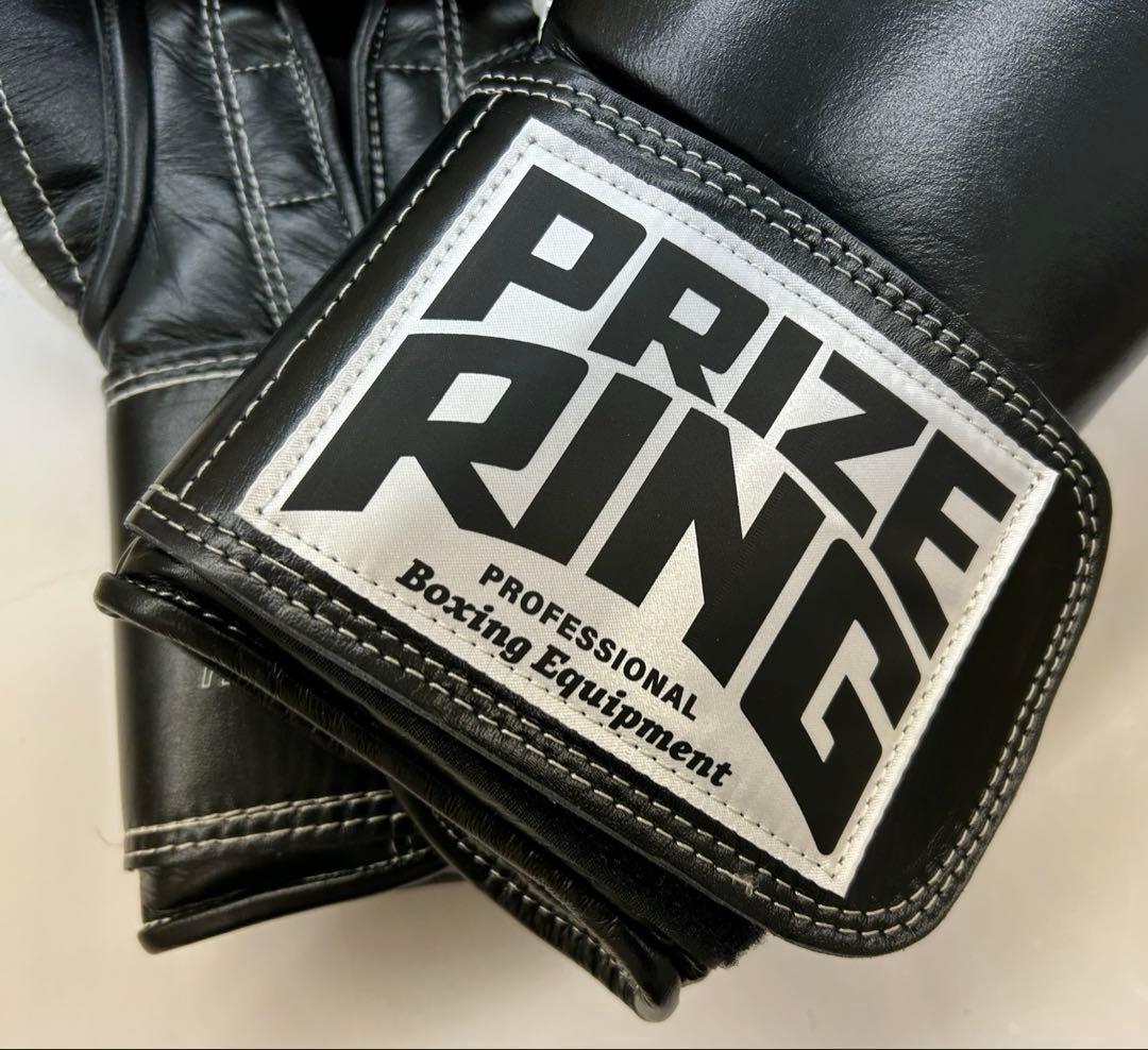 プライズリング　ボクシンググローブ　本革製　14oz 黒