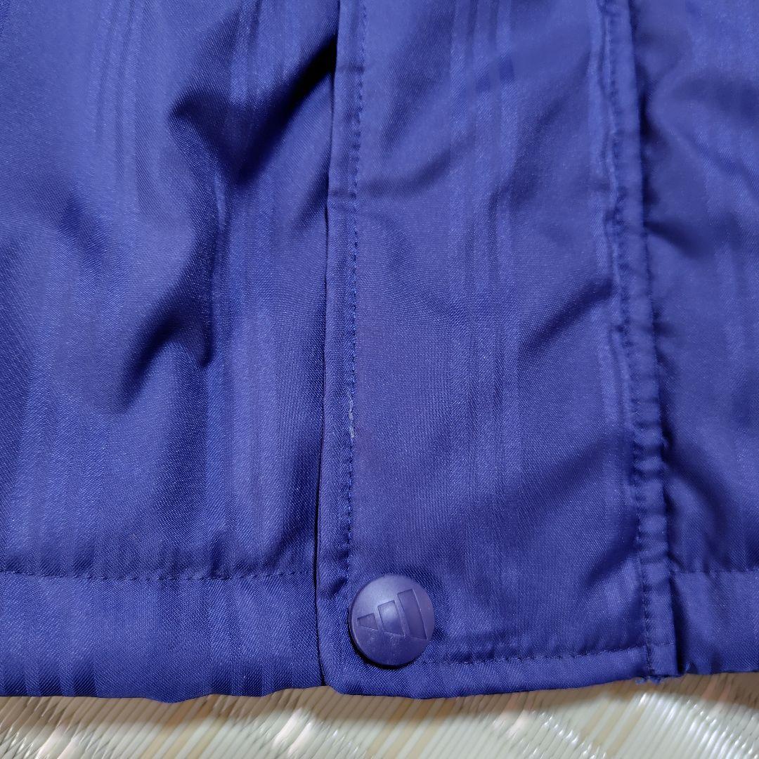 adidas フード付きベンチコート +10　ボア裏生地 紺　Lサイズ