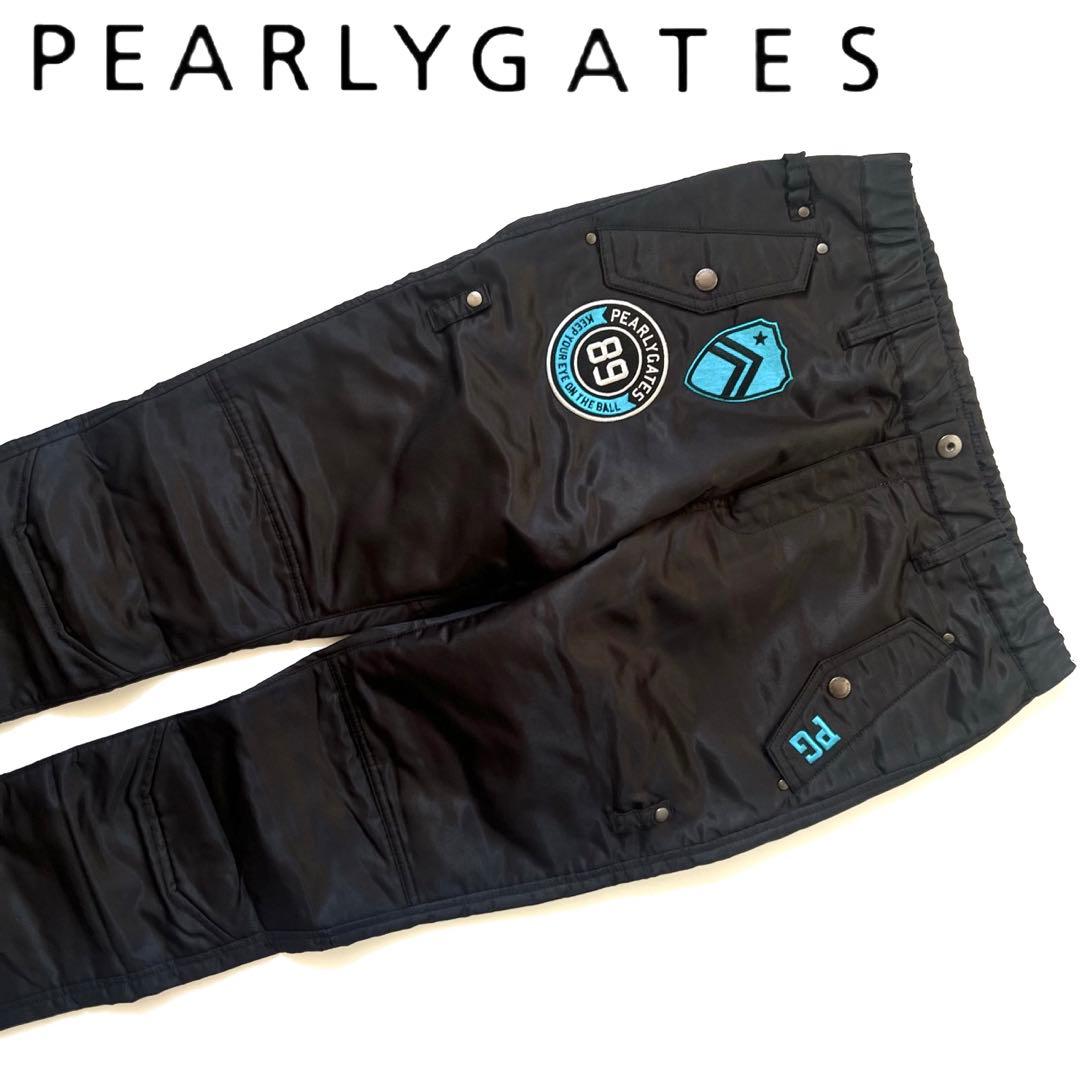 Pearly gates パーリーゲイツ　ワッペン　中綿　パンツ　ナイロン　M