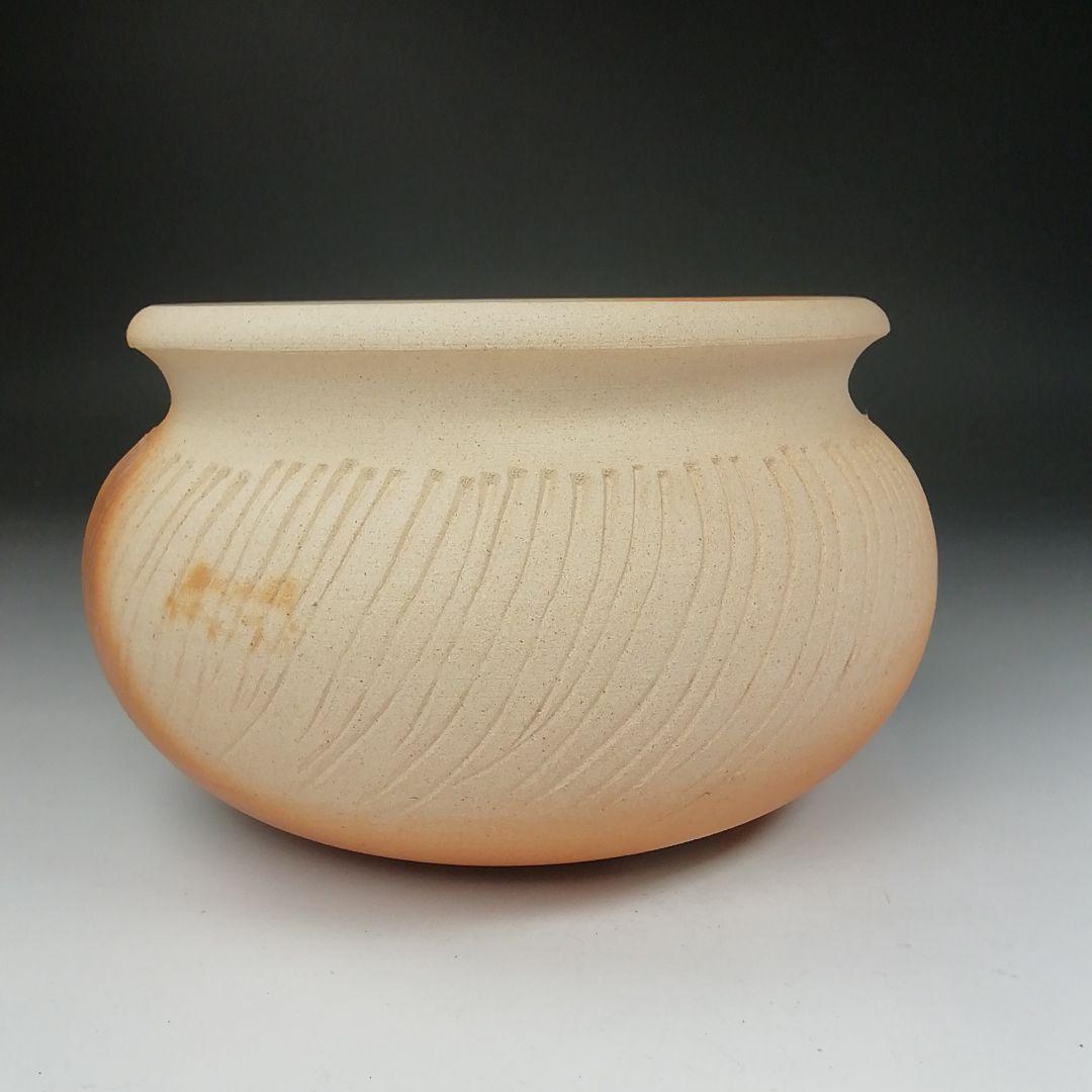 Ｔ４８１　建水　『ハンネラ　建水』『堀野証嗣』　共箱　茶道具