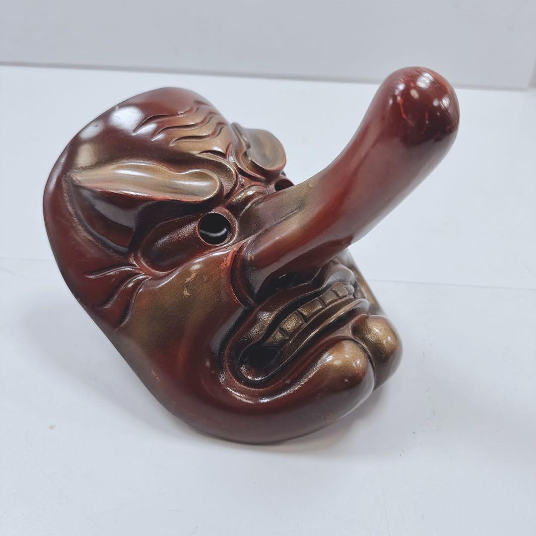 k1810 天狗　お面　鉄製